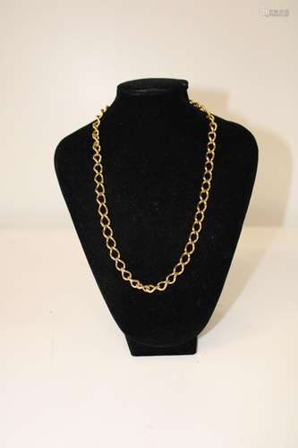 A heavy 9ct gold rope link chain 60.7 grams total length 52c...