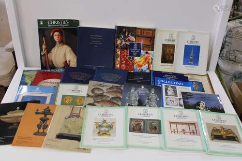 A selection of London auction house catalogues relating to f...