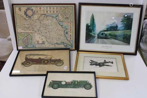 A job lot of assorted framed artwork etc