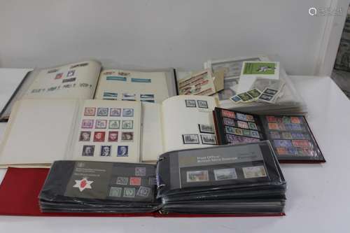 A large collection of assorted stamp albums, loose stamps & ...