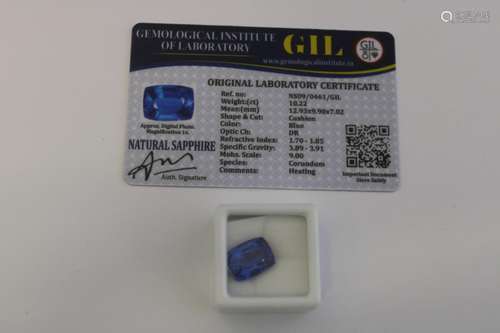 A Tanzanite gemstone with certificate