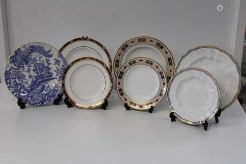 Seven Royal Crown Derby assorted patterns factory second pla...