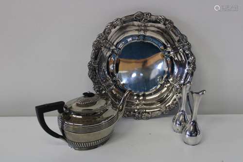 Four pieces of quality silver plated ware