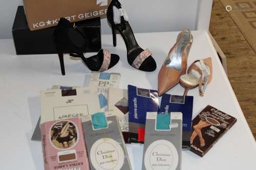 New branded tights and Kurt Geiger shoes (size 40)and other