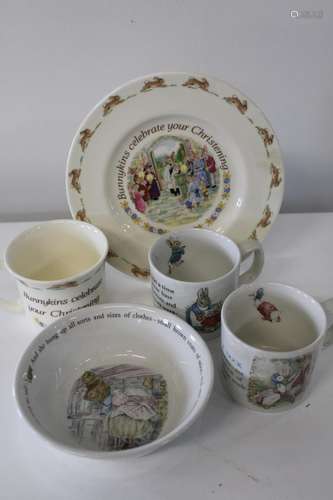 A collection of Wedgewood & Royal Doulton ceramics