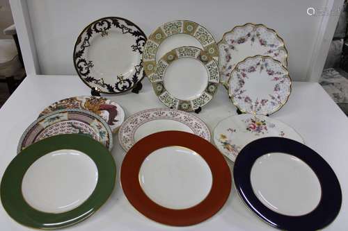 Twelve Royal Crown Derby assorted patterns factory second pl...