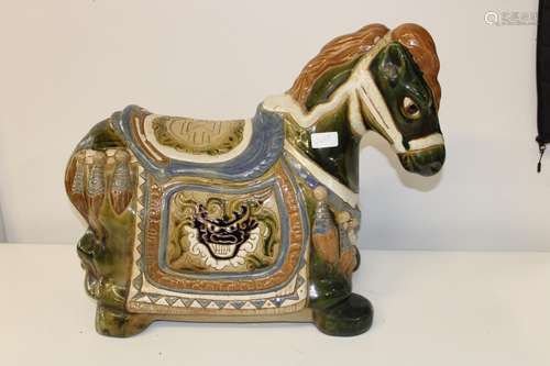 A large Tang style ceramic horse 56x48cm Collection Only