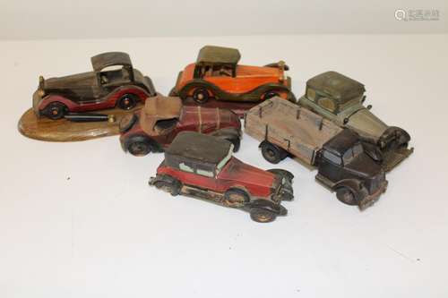 A job lot of vintage car models