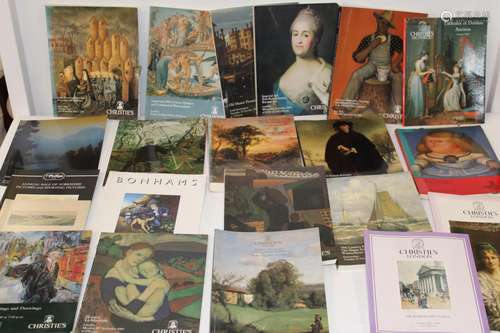 A selection of vintage Christie's Auction catalogues all rel...