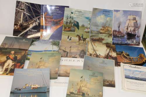 A job lot of London auction house catalogues relating to Mar...