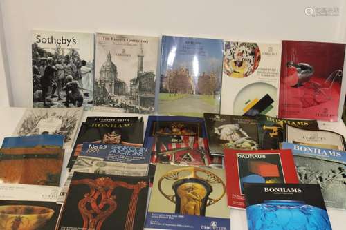 A job lot of London auction house catalogues relating to pri...