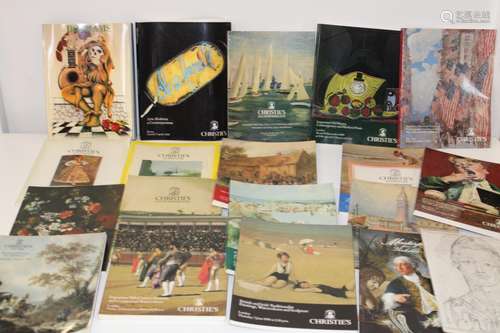 A job lot of London auction house catalogues relating to art...