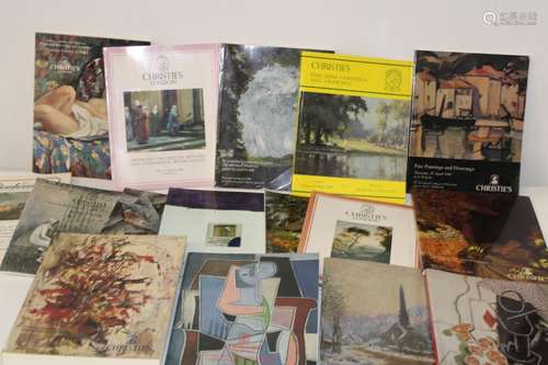 A job lot of London auction house catalogues relating to art...