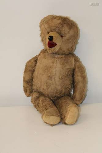 A vintage teddy bear with growler h60cm