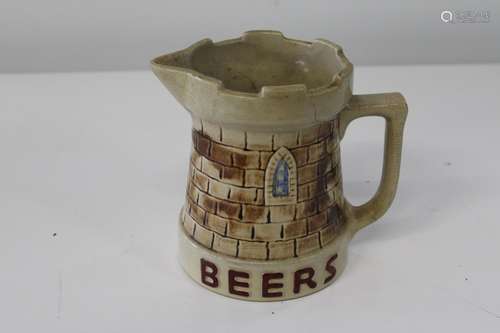 A vintage castle beer jug (as found)