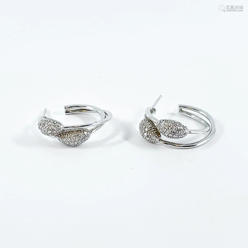 Diamond Hoop Earrings