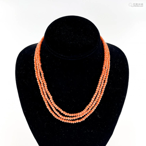 Italian Coral Necklace