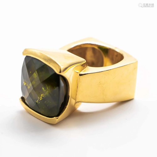 Linda Joslin Green Tourmaline Gold Ring