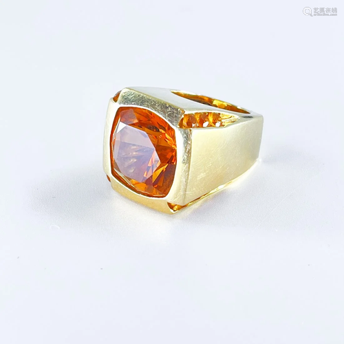 Linda Joslin Madera Citrine Gold Ring