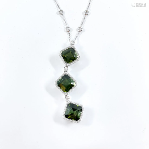 Green Tourmaline Necklace