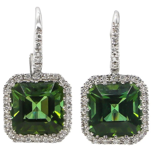 Green Tourmaline Earrings