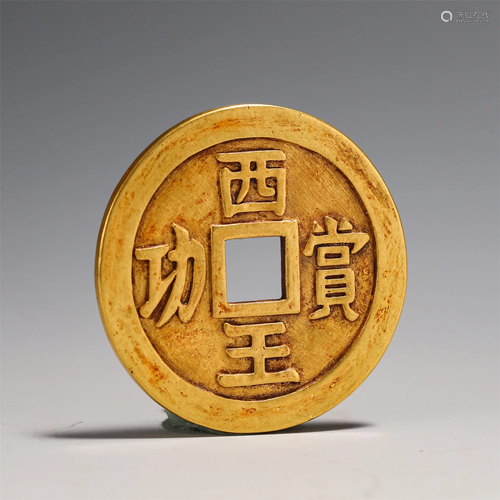 A CHINESE GOLD COIN