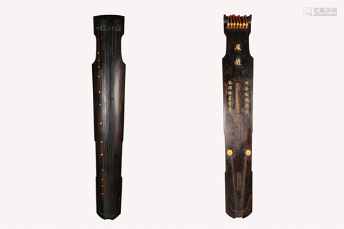 A CHINESE INSCRIBED GUQIN