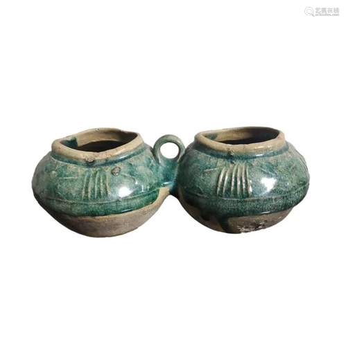 Chinese Green Glazed Pottery Pot