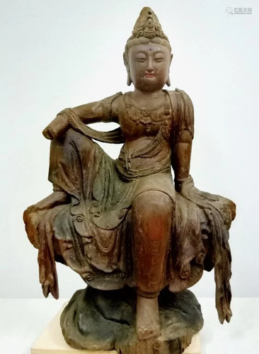 Chinese Wood Carved Guanyin