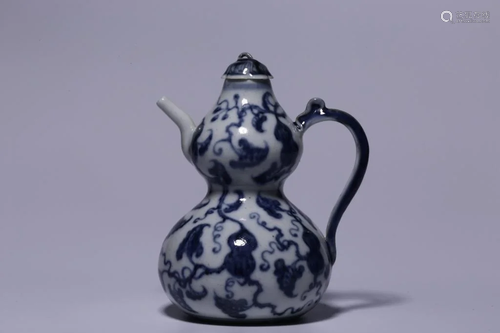 Chinese Blue and White Porcelain Teapot