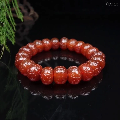 Chinese Agate Bracelet