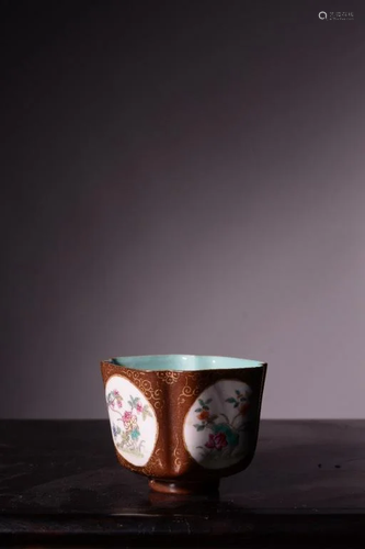 Chinese Famille Rose Porcelain Cup,Mark