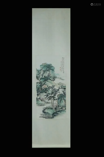 Chinese Ink Color Scroll Painting