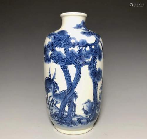 Chinese Blue and White Porcelain Vase