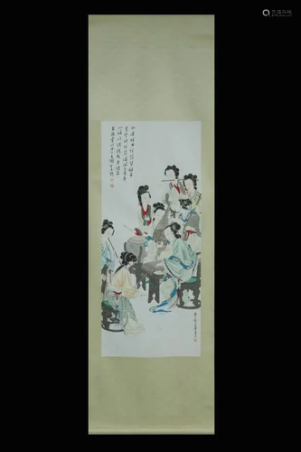 Chinese Ink Color Scroll Painting