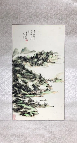 Chinese Ink Color Landscape