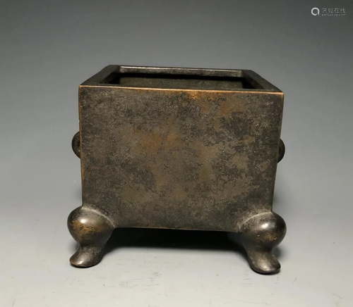 Chinese Bronze Censer,Mark