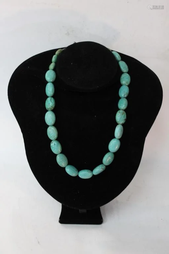 Green Turquoise Beads Necklace