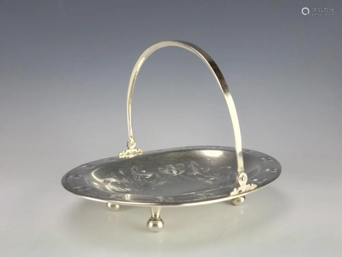 19C Russian Silver Basket