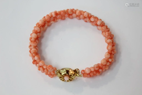 Chinese Coral Bracelet