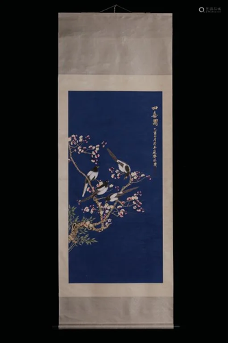 Chinese Ink Color Scroll Painting