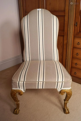 EDWARDIAN GEORGE II STYLE CHAIR