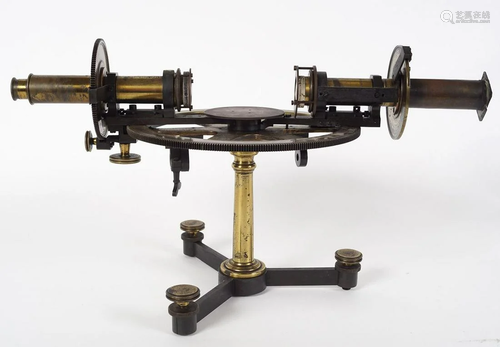 19TH-CENTURY BRASS SEXTANT