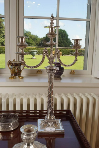 PAIR OF 19TH-CENTURY NEO-CLASSICAL CANDELABRAS