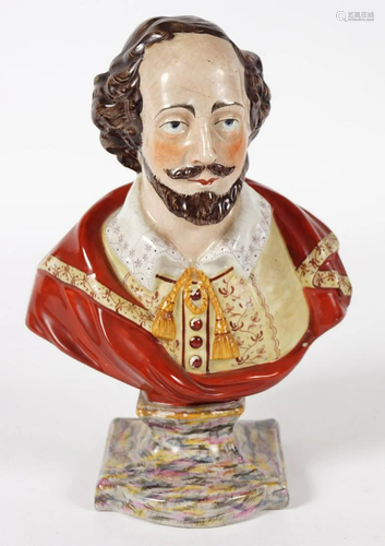 19TH-CENTURY STAFFORDSHIRE BUST