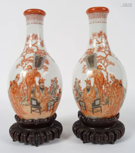 PAIR OF CHINESE REPUBLICAN VASES
