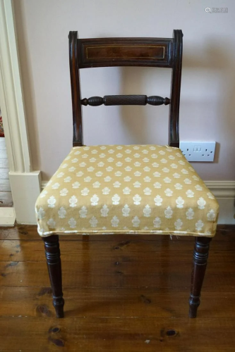 PAIR OF REGENCY PERIOD MAHOGANY CHAIRS