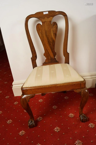 PAIR OF 18TH-CENTURY WALNUT SIDE CHAIRS