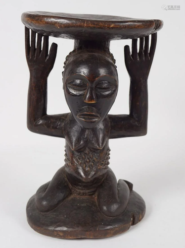 EARLY AFRICAN ASHANTI STOOL