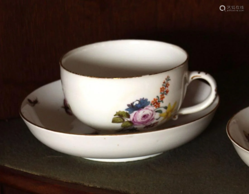 MEISSEN CABARET CUP AND SAUCER